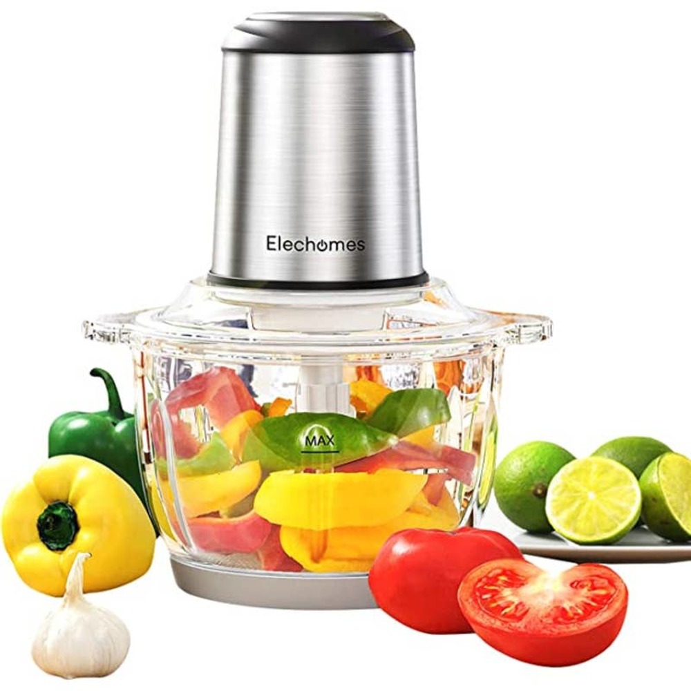 Elechomes High Capacity 8-Cup Electric Food Processor, Vegetable Chopper Blender